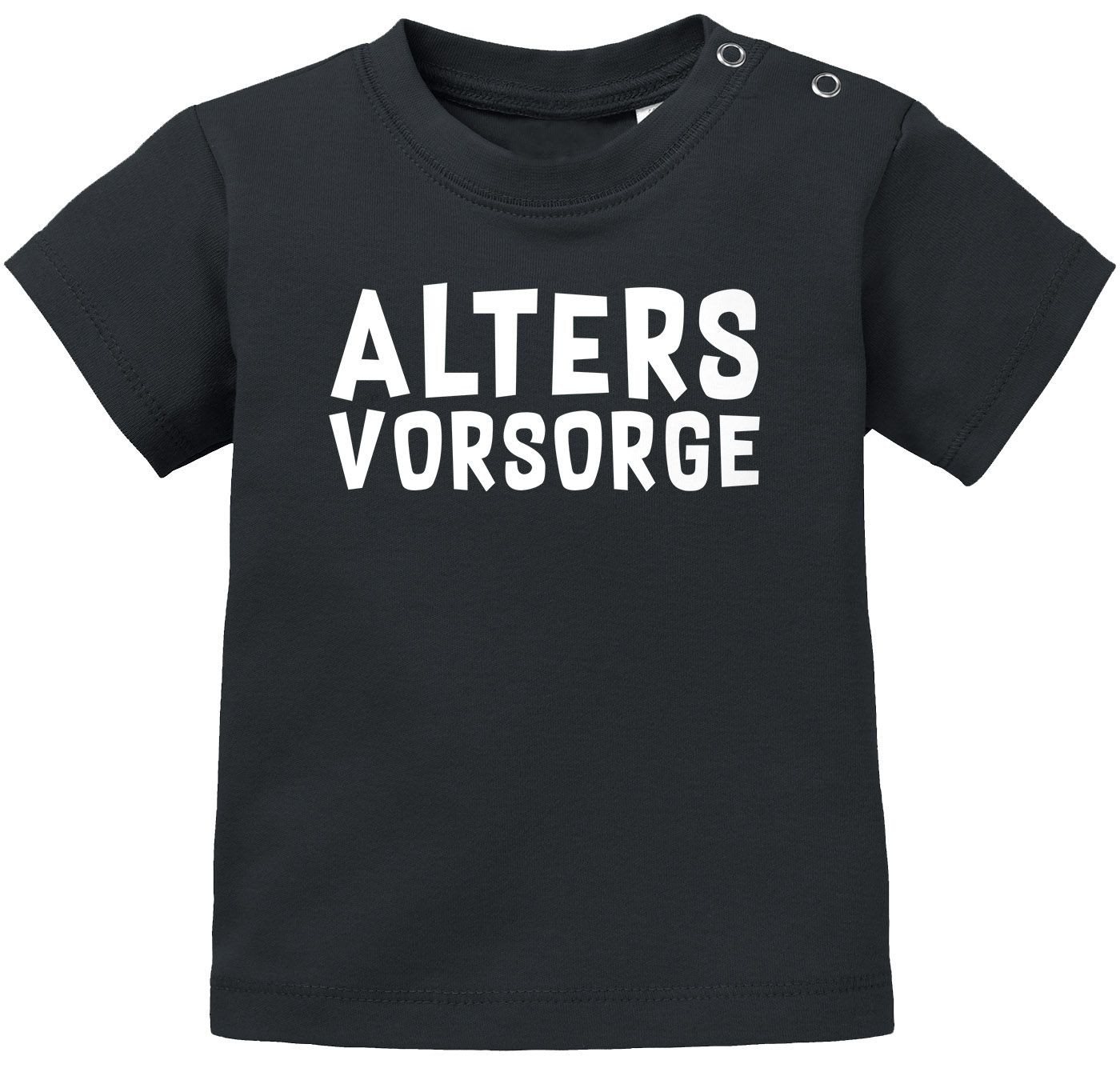 MoonWorks Print-Shirt Baby T-Shirt kurzarm Aufschrift Altersvorsorge - Lustiges Geschenk von MoonWorks