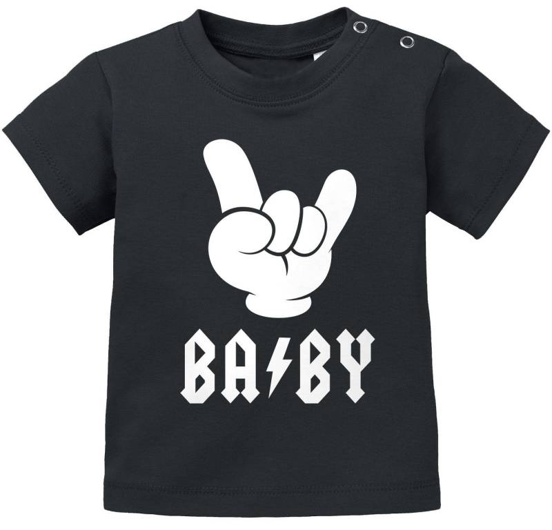 MoonWorks Print-Shirt Baby T-Shirt kurzarm Babyshirt BABY Hardrock Heavy Metal Jungen von MoonWorks
