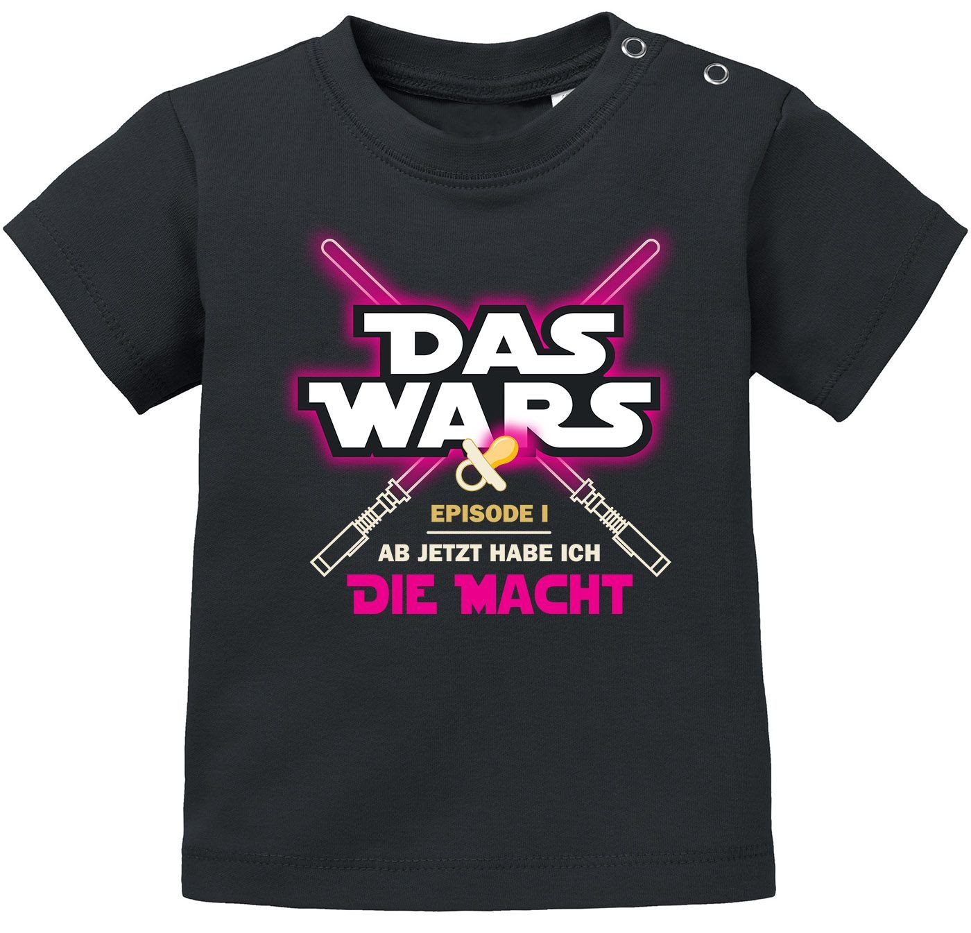 MoonWorks Print-Shirt Baby T-Shirt kurzarm Babyshirt Das Wars ab jetzt habe ich die Macht von MoonWorks