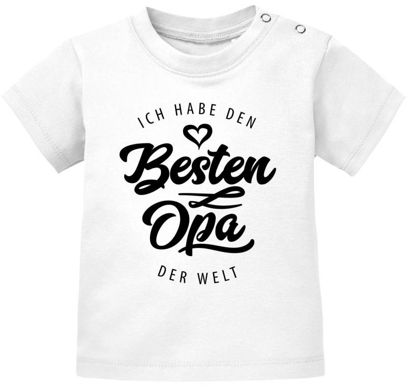MoonWorks Print-Shirt Baby T-Shirt kurzarm Babyshirt Ich habe den besten Opa der Welt von MoonWorks