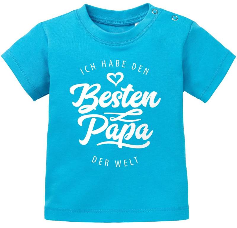 MoonWorks Print-Shirt Baby T-Shirt kurzarm Babyshirt Ich habe den besten Papa der Welt von MoonWorks