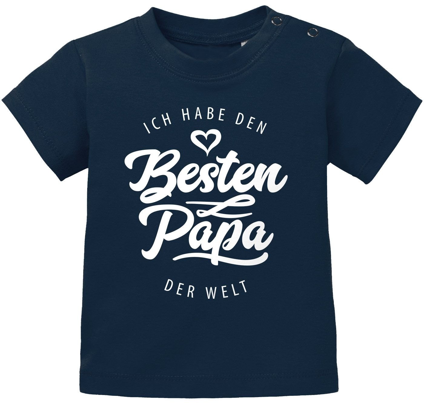 MoonWorks Print-Shirt Baby T-Shirt kurzarm Babyshirt Ich habe den besten Papa der Welt von MoonWorks