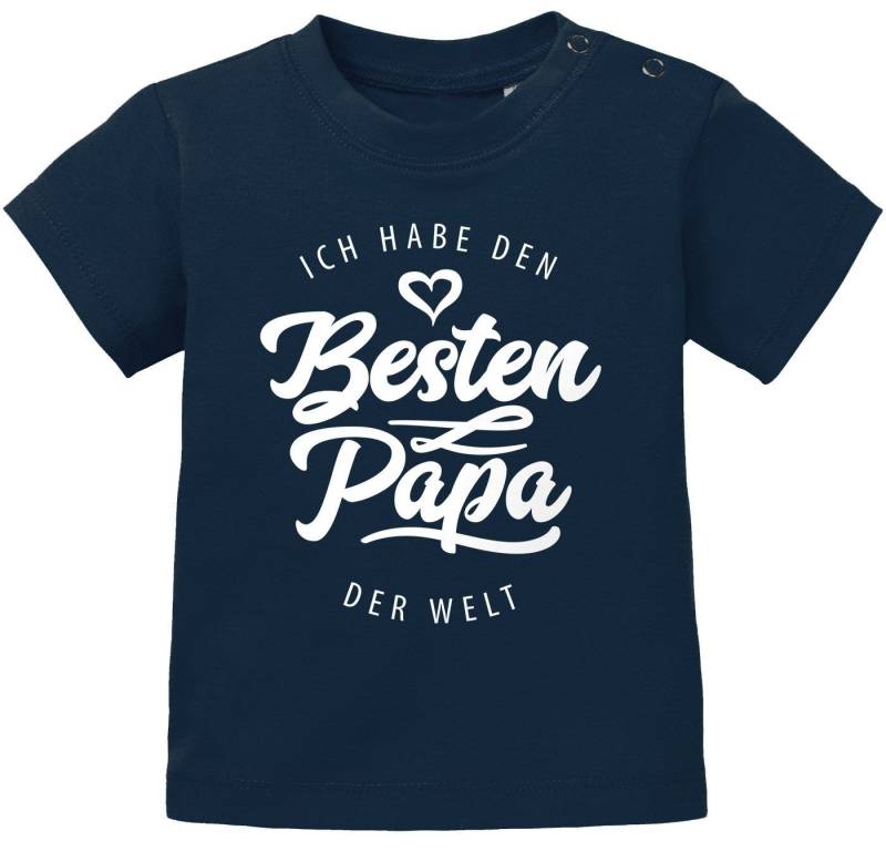MoonWorks Print-Shirt Baby T-Shirt kurzarm Babyshirt Ich habe den besten Papa der Welt von MoonWorks