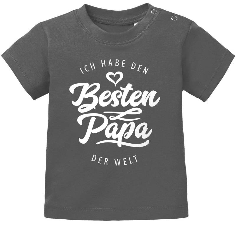 MoonWorks Print-Shirt Baby T-Shirt kurzarm Babyshirt Ich habe den besten Papa der Welt von MoonWorks