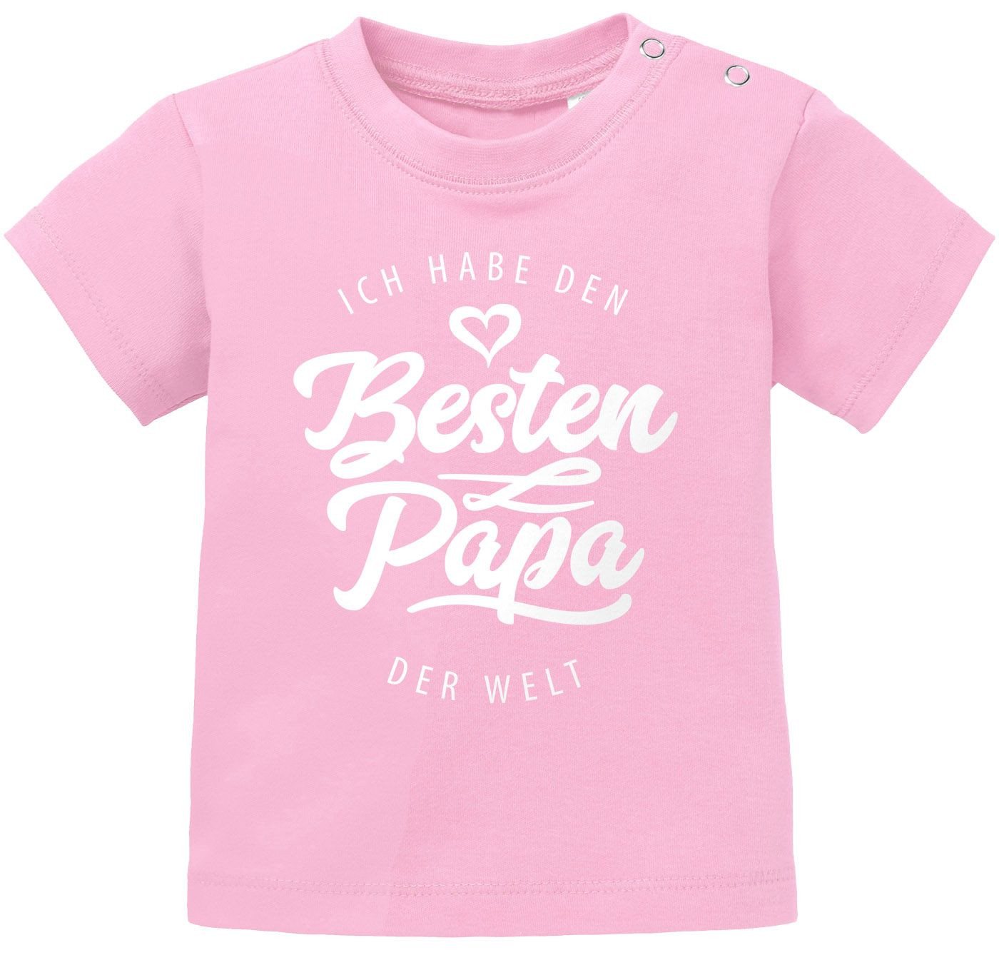MoonWorks Print-Shirt Baby T-Shirt kurzarm Babyshirt Ich habe den besten Papa der Welt von MoonWorks