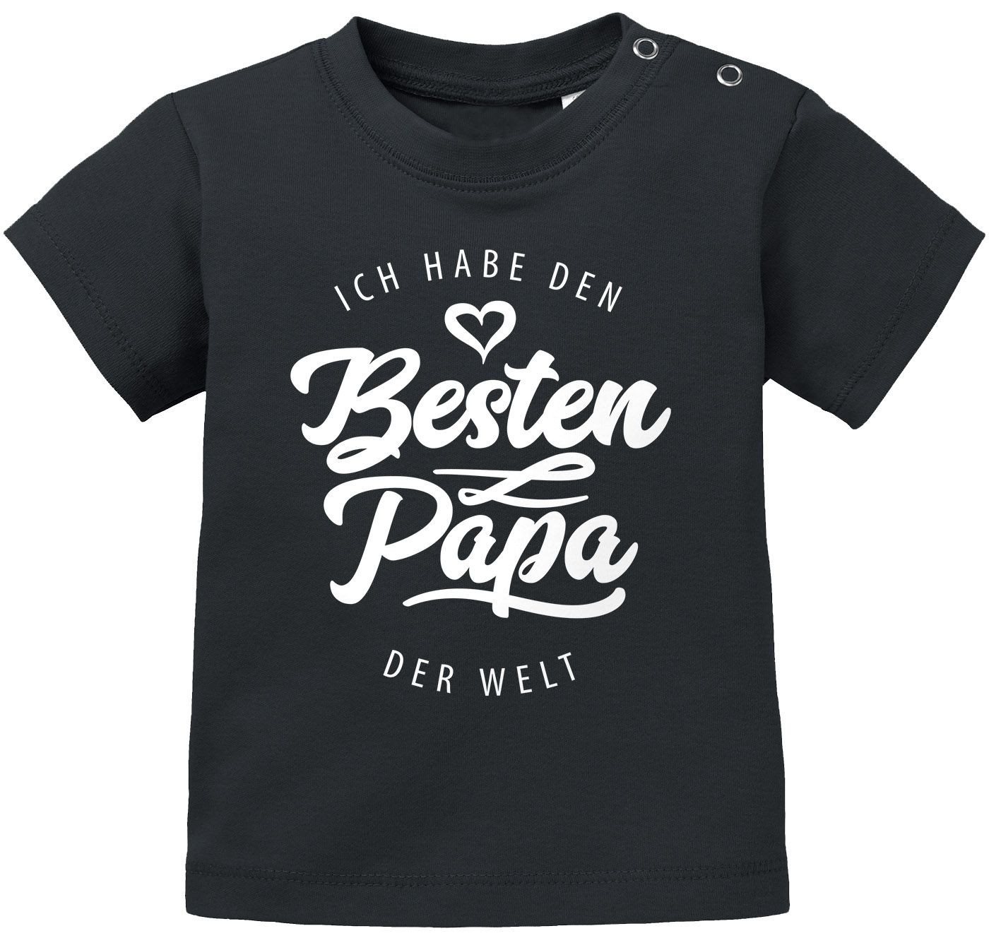 MoonWorks Print-Shirt Baby T-Shirt kurzarm Babyshirt Ich habe den besten Papa der Welt von MoonWorks