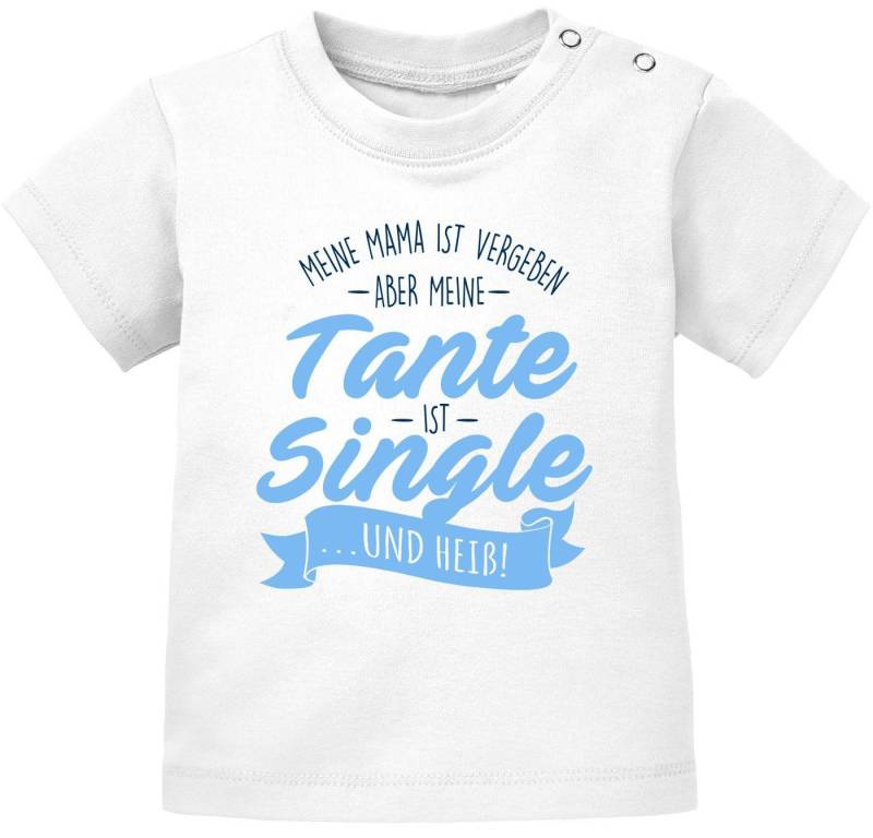 MoonWorks Print-Shirt Baby T-Shirt kurzarm Babyshirt Meine Mama ist vergeben aber meine von MoonWorks