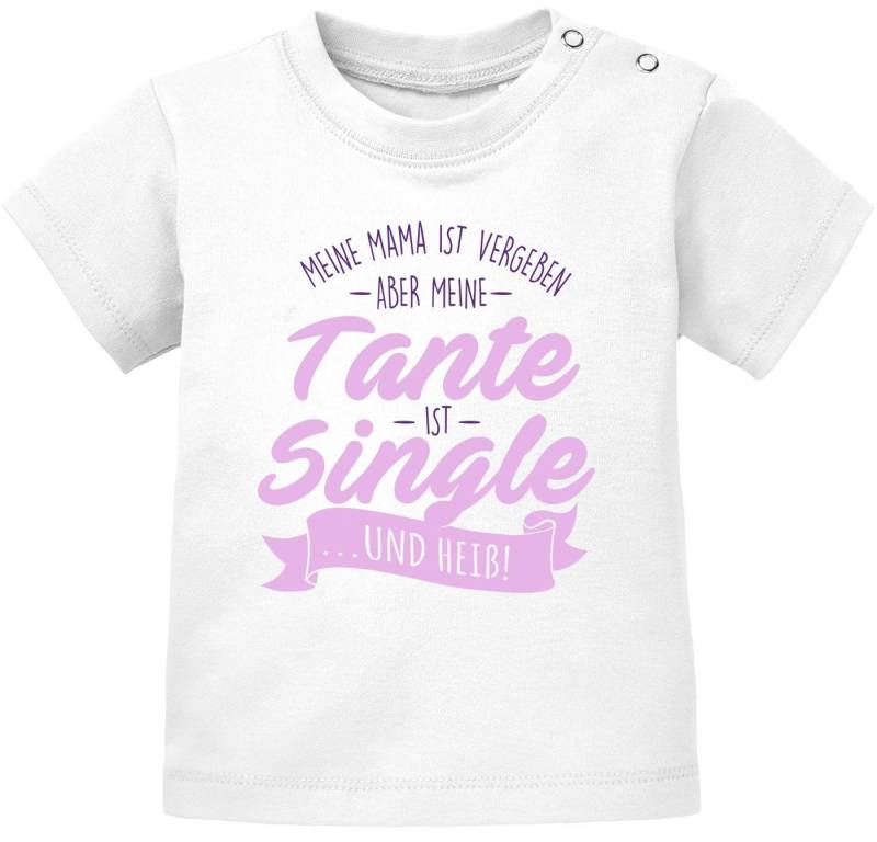 MoonWorks Print-Shirt Baby T-Shirt kurzarm Babyshirt Meine Mama ist vergeben aber meine von MoonWorks