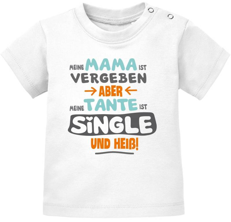 MoonWorks Print-Shirt Baby T-Shirt kurzarm Babyshirt Meine Mama ist vergeben aber meine von MoonWorks