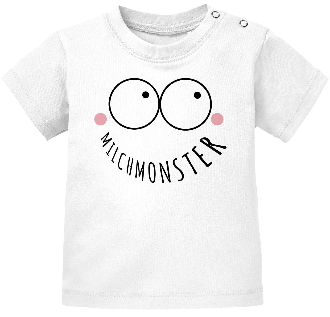 MoonWorks Print-Shirt Baby T-Shirt kurzarm Babyshirt Milchmonster lustig Jungen Mädchen von MoonWorks