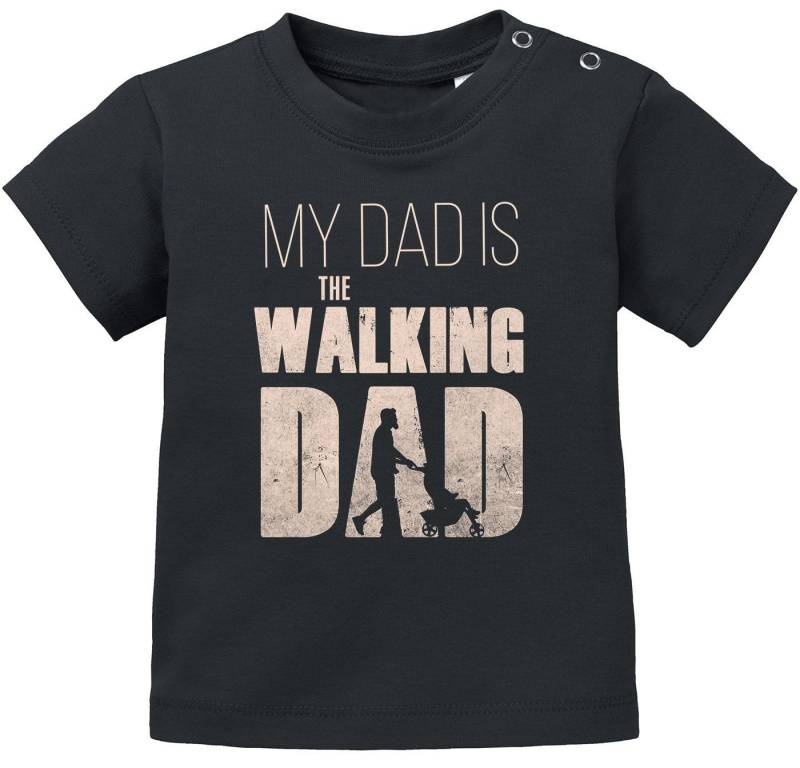 MoonWorks Print-Shirt Baby T-Shirt kurzarm Babyshirt My Dad Is The Walking Dad Jungen von MoonWorks