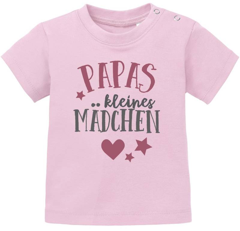 MoonWorks Print-Shirt Baby T-Shirt kurzarm Babyshirt Papas kleines Mädchen Bio-Baumwolle von MoonWorks