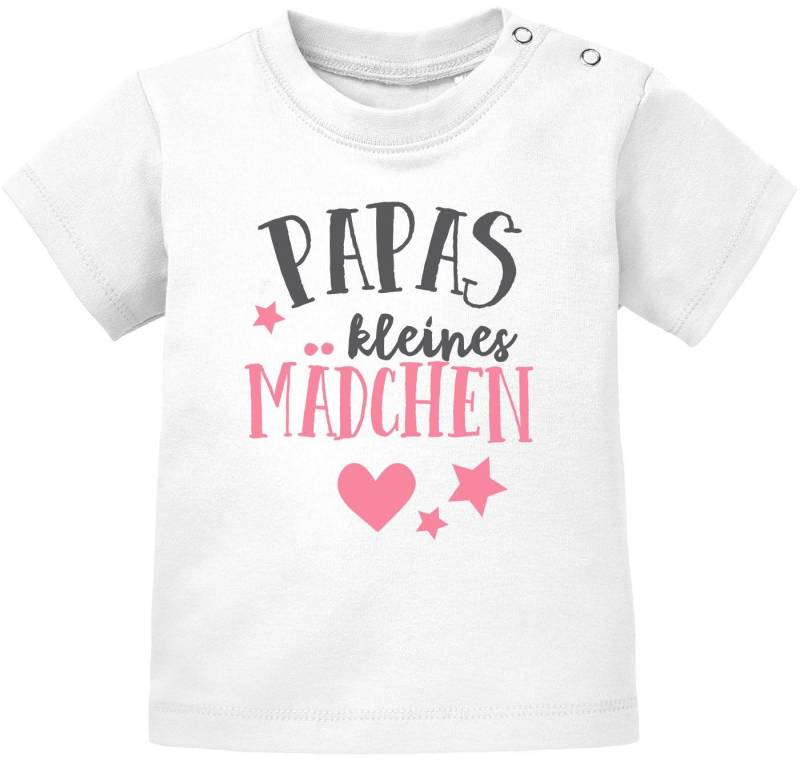 MoonWorks Print-Shirt Baby T-Shirt kurzarm Babyshirt Papas kleines Mädchen Bio-Baumwolle von MoonWorks