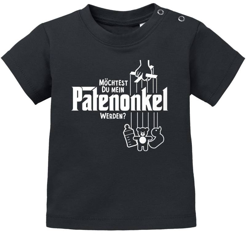 MoonWorks Print-Shirt Baby T-Shirt kurzarm Babyshirt Patenonkel Willst du mein Patenonkel von MoonWorks