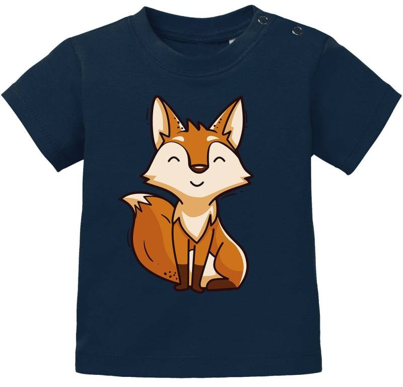 MoonWorks Print-Shirt Baby T-Shirt kurzarm Bedruckt Fuchs lustige Tiere Tiermotive Fox von MoonWorks