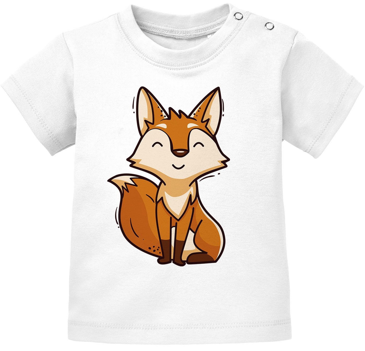 MoonWorks Print-Shirt Baby T-Shirt kurzarm Bedruckt Fuchs lustige Tiere Tiermotive Fox von MoonWorks