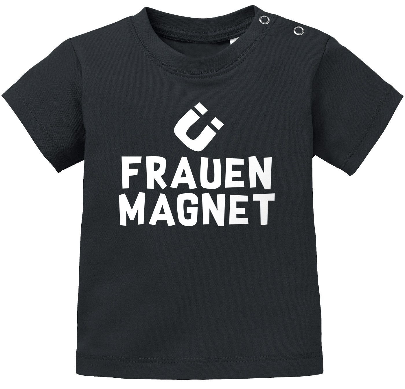 MoonWorks Print-Shirt Baby T-Shirt kurzarm Frauenmagnet, lustiges Geschenk für kleine Jungs von MoonWorks