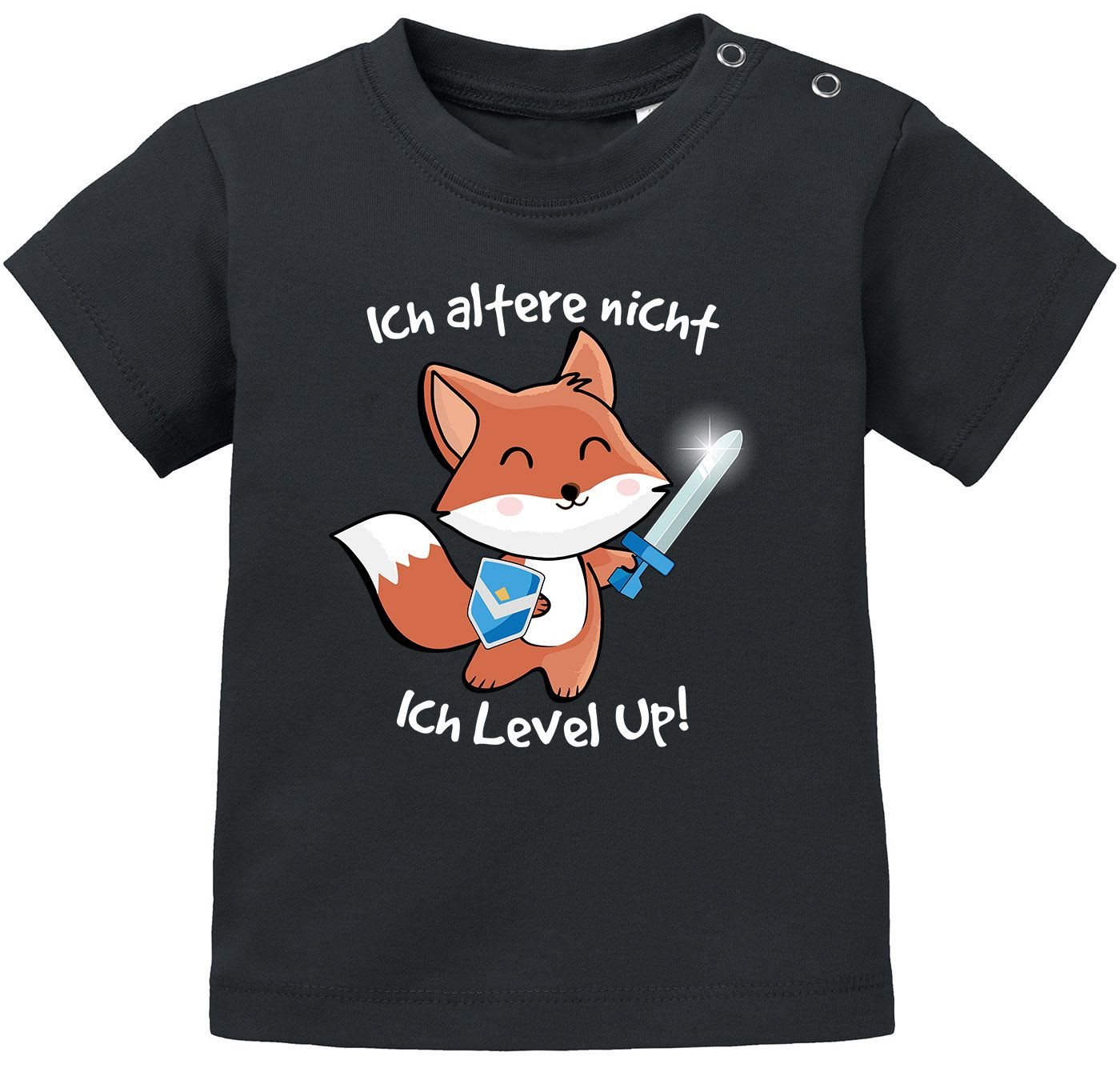 MoonWorks Print-Shirt Baby T-Shirt kurzarm Gaming mit Spruch lustig Fuchs Ich altere nicht von MoonWorks