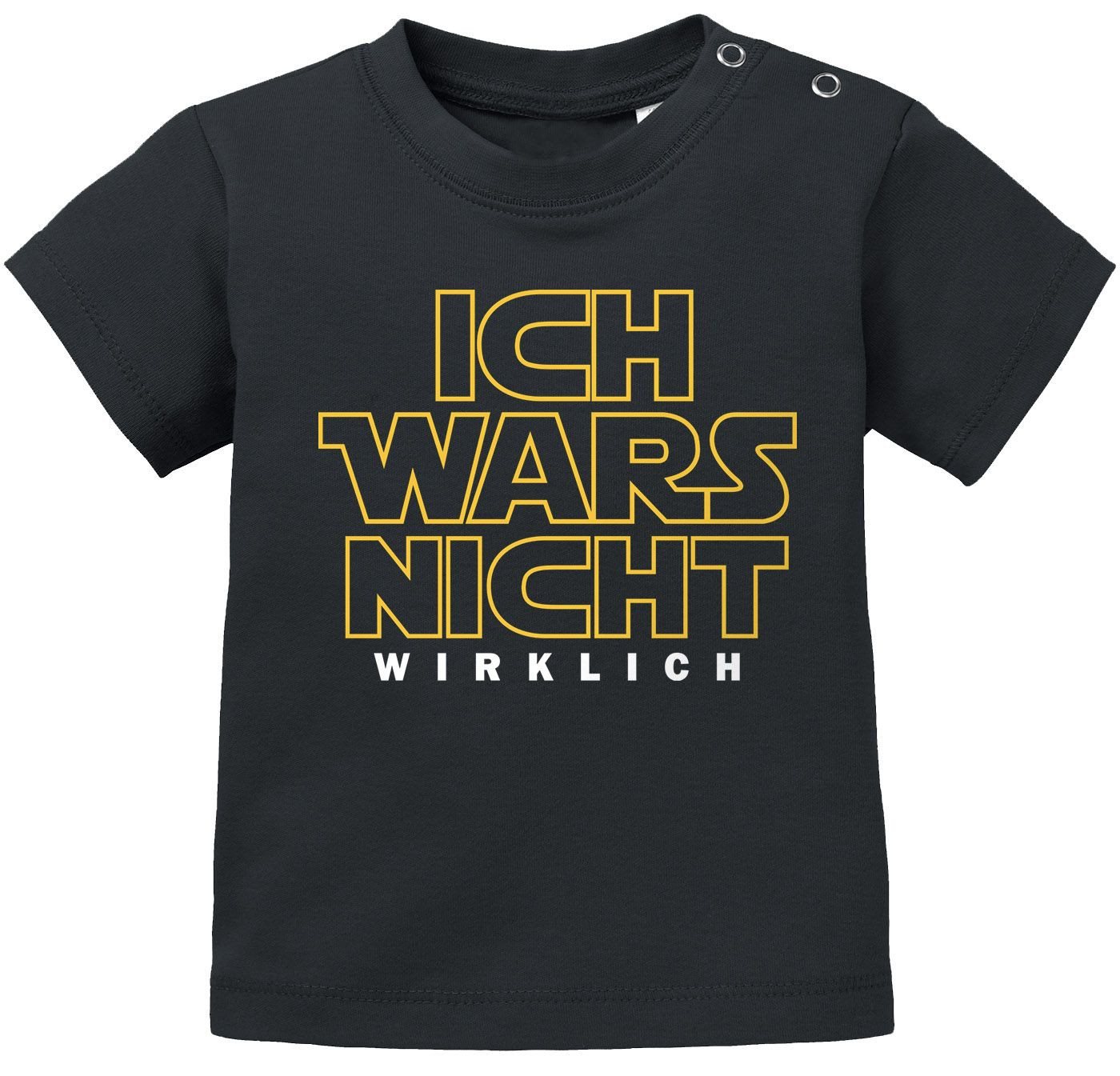 MoonWorks Print-Shirt Baby T-Shirt kurzarm Ich WARS nicht wirklich lustige Sprüche von MoonWorks