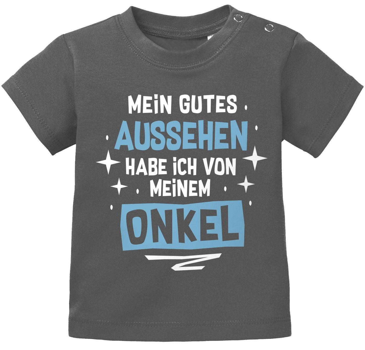 MoonWorks Print-Shirt Baby T-Shirt kurzarm Mein gutes Aussehen hab ich von meiner Tante / von MoonWorks