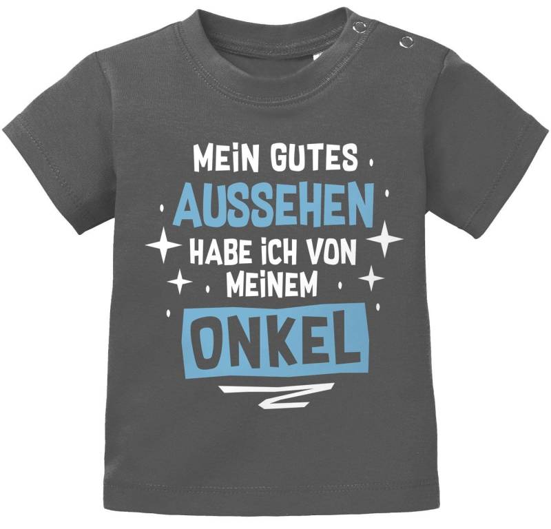 MoonWorks Print-Shirt Baby T-Shirt kurzarm Mein gutes Aussehen hab ich von meiner Tante / von MoonWorks
