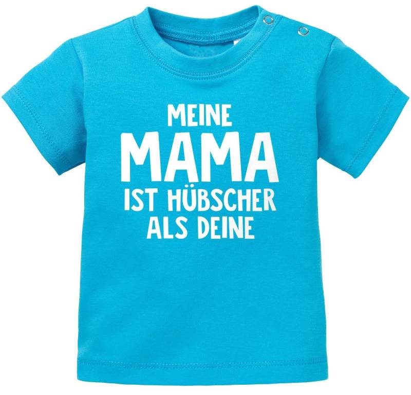 MoonWorks Print-Shirt Baby T-Shirt kurzarm Meine Mama ist hübscher als deine Jungen Mädchen von MoonWorks
