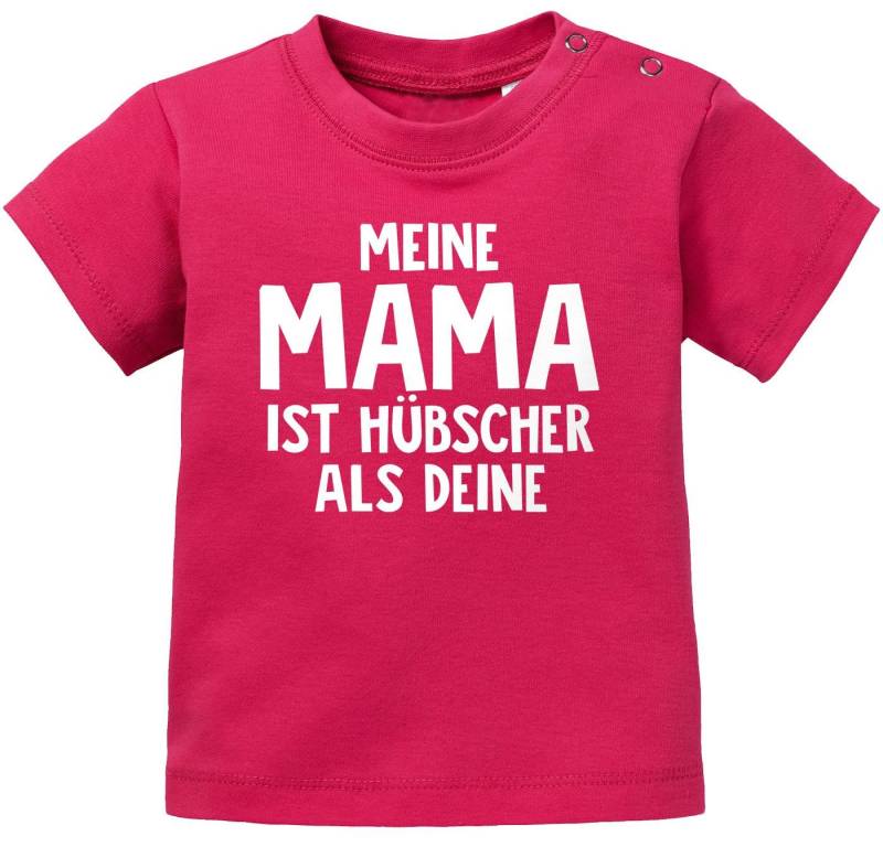 MoonWorks Print-Shirt Baby T-Shirt kurzarm Meine Mama ist hübscher als deine Jungen Mädchen von MoonWorks