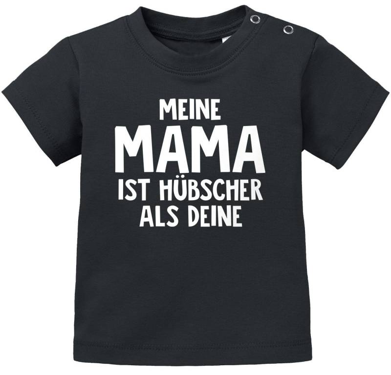 MoonWorks Print-Shirt Baby T-Shirt kurzarm Meine Mama ist hübscher als deine Jungen Mädchen von MoonWorks