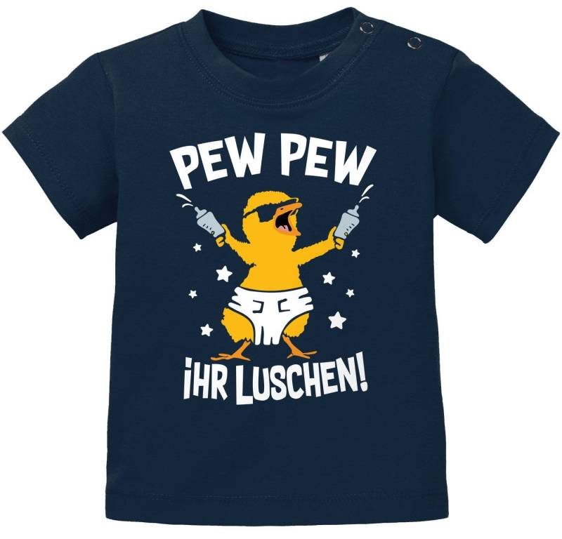 MoonWorks Print-Shirt Baby T-Shirt kurzarm Spruch lustig Küken Pew Pew ihr Luschen von MoonWorks