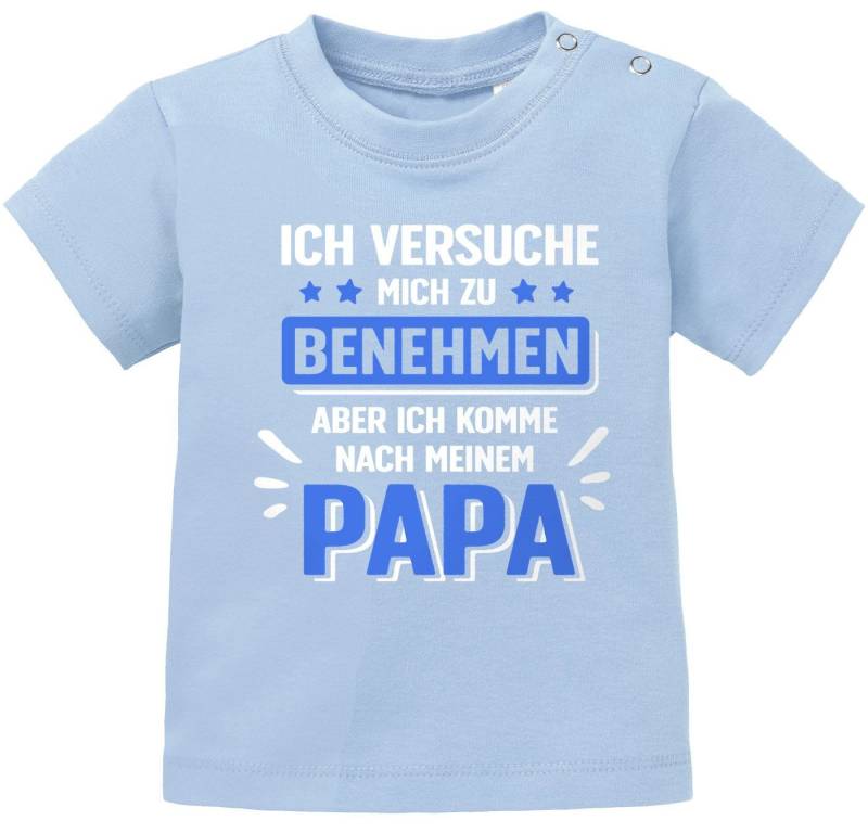 MoonWorks Print-Shirt Baby T-Shirt kurzarm bedruckt mit Spruch Ich versuche mich zu von MoonWorks