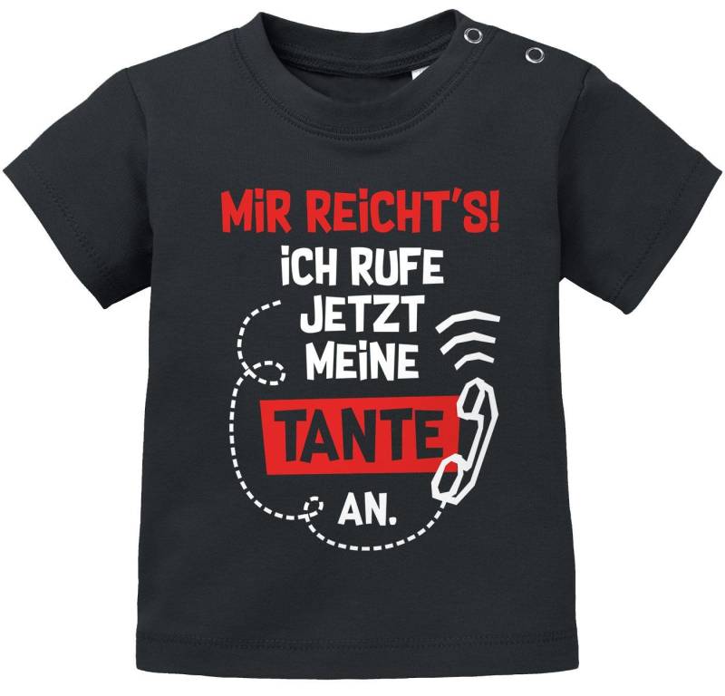 MoonWorks Print-Shirt Baby T-Shirt kurzarm mit Spruch Tante lustig Mir reichts ich rufe von MoonWorks