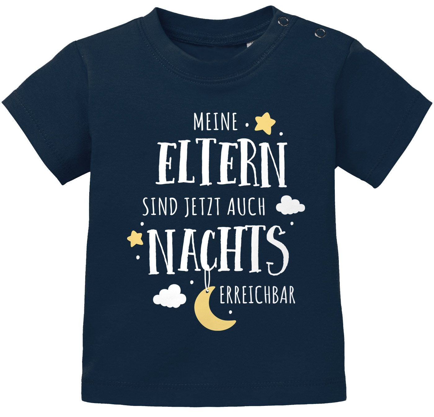 MoonWorks Print-Shirt Baby T-Shirt kurzarm mit Spruch lustig Meine Eltern sind jetzt auch von MoonWorks