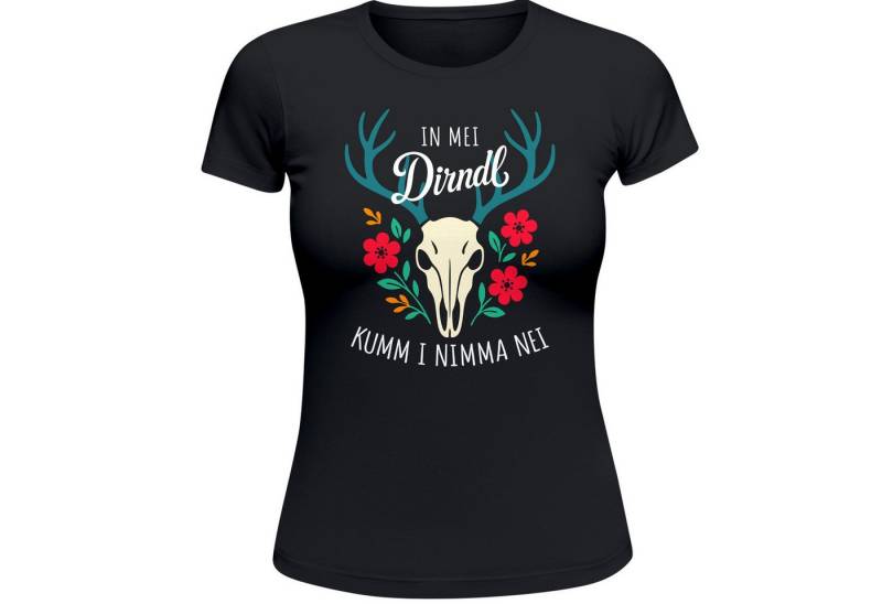 MoonWorks Print-Shirt Damen T-Shirt für das Oktoberfest In mei Dirndl kumm i nimma nei mit Print von MoonWorks