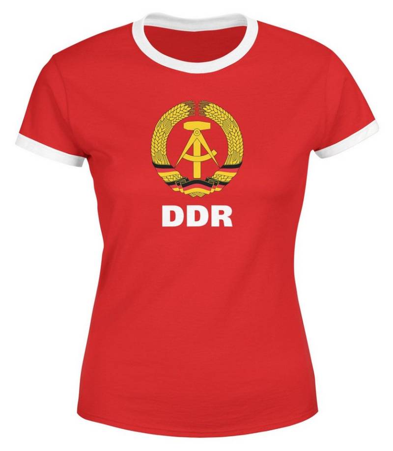MoonWorks Print-Shirt Damen WM-Shirt DDR Fan Retro Nostalgie Moonworks® von MoonWorks