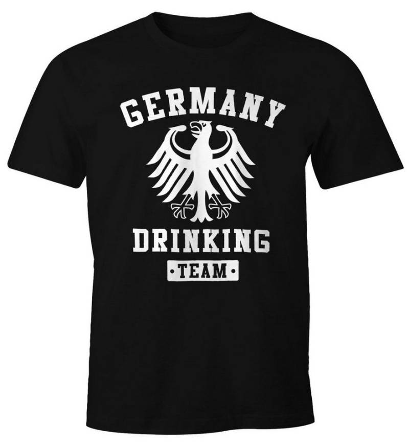 MoonWorks Print-Shirt Deutschland Herren T-Shirt Germany Drinking Team Bier Adler Fun-Shirt mit Print von MoonWorks