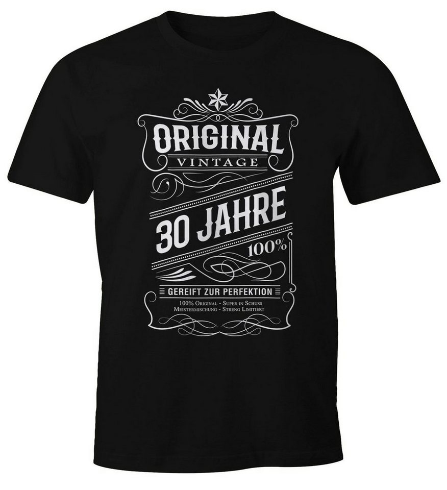 MoonWorks Print-Shirt Herren Geschenk T-Shirt Geburtstag Original Vintage 30-80 Jahre Moonworks® mit Print von MoonWorks