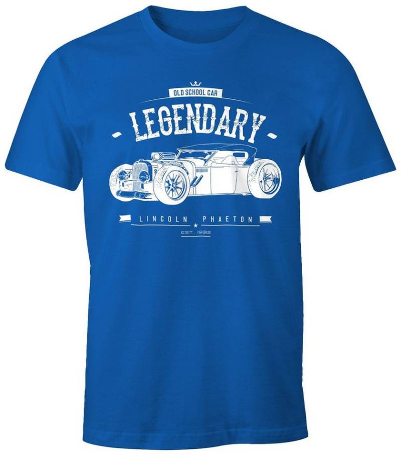 MoonWorks Print-Shirt Herren T-Shirt, Hot Rod Retro Auto Car Oldschool Rockabilly, mit Print von MoonWorks