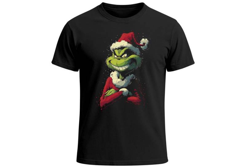 MoonWorks Print-Shirt Herren T-Shirt Anti Weihnachten XMAS Outfit Weihnachtsmuffel mit Print von MoonWorks