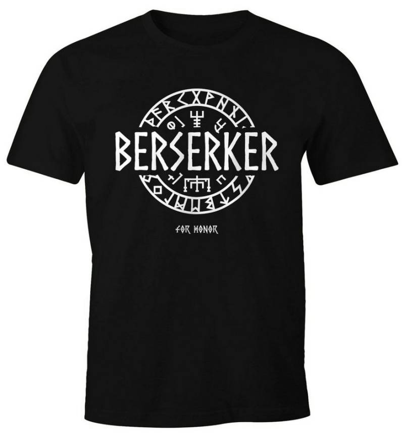 MoonWorks Print-Shirt Herren T-Shirt Berserker For Honor Wikinger Runen Vikings Mode Fashion Logo-Shirt Moonworks® mit Print von MoonWorks