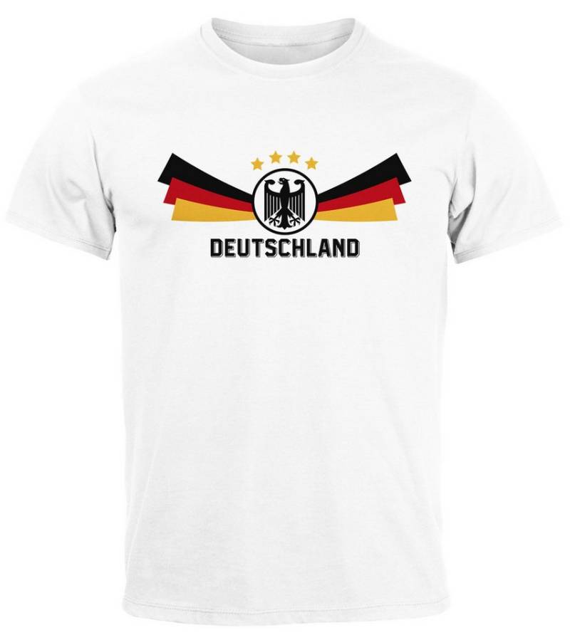 MoonWorks Print-Shirt Herren T-Shirt Deutschland Fußball EM-Shirt 2024 Fanshirt mit Print von MoonWorks