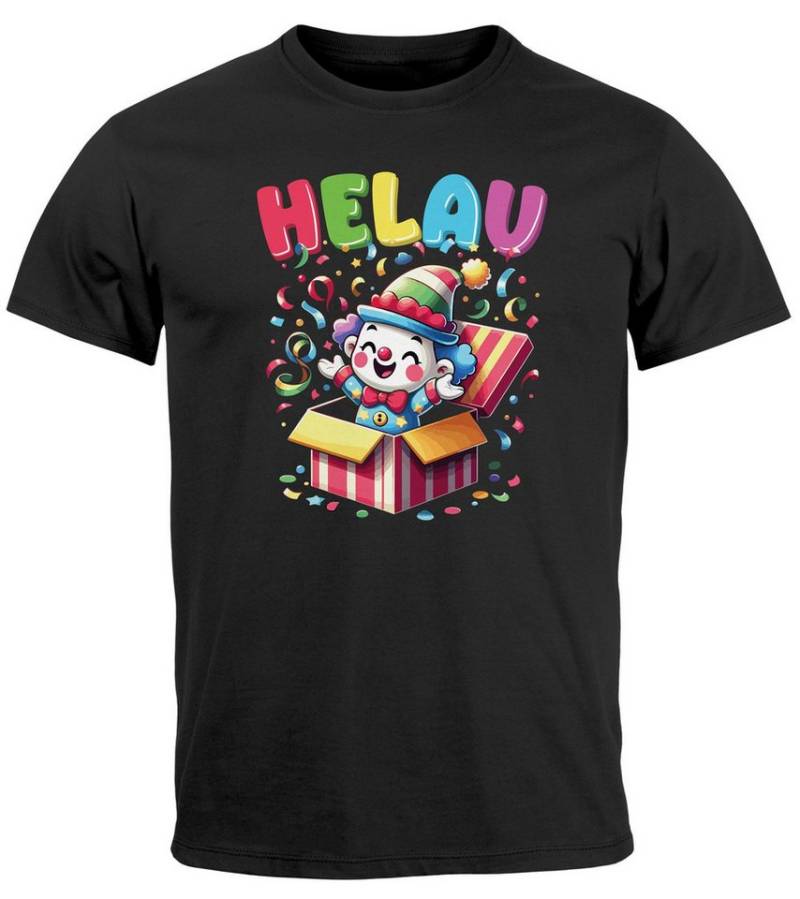 MoonWorks Print-Shirt Herren T-Shirt Fasching Karneval Clown Alaaf Helau Verkleidung Last mit Print von MoonWorks