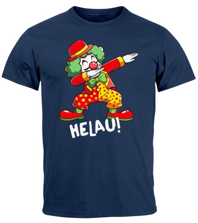 MoonWorks Print-Shirt Herren T-Shirt Fasching Karneval Dabbing Clown Kostüm-Ersatz Last mit Print von MoonWorks