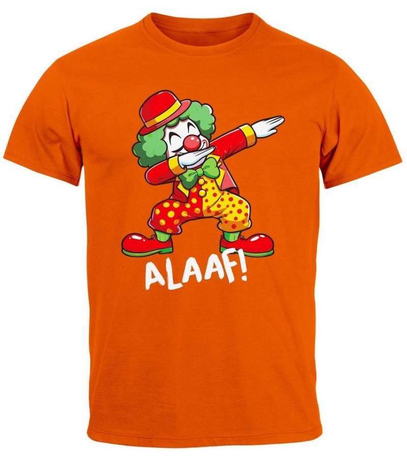 MoonWorks Print-Shirt Herren T-Shirt Fasching Karneval Dabbing Clown Kostüm-Ersatz Last mit Print von MoonWorks