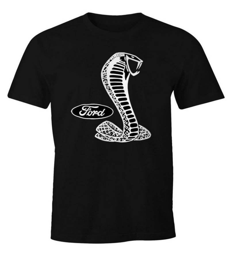 MoonWorks Print-Shirt Herren T-Shirt Ford Cobra Official Moonworks® mit Print von MoonWorks