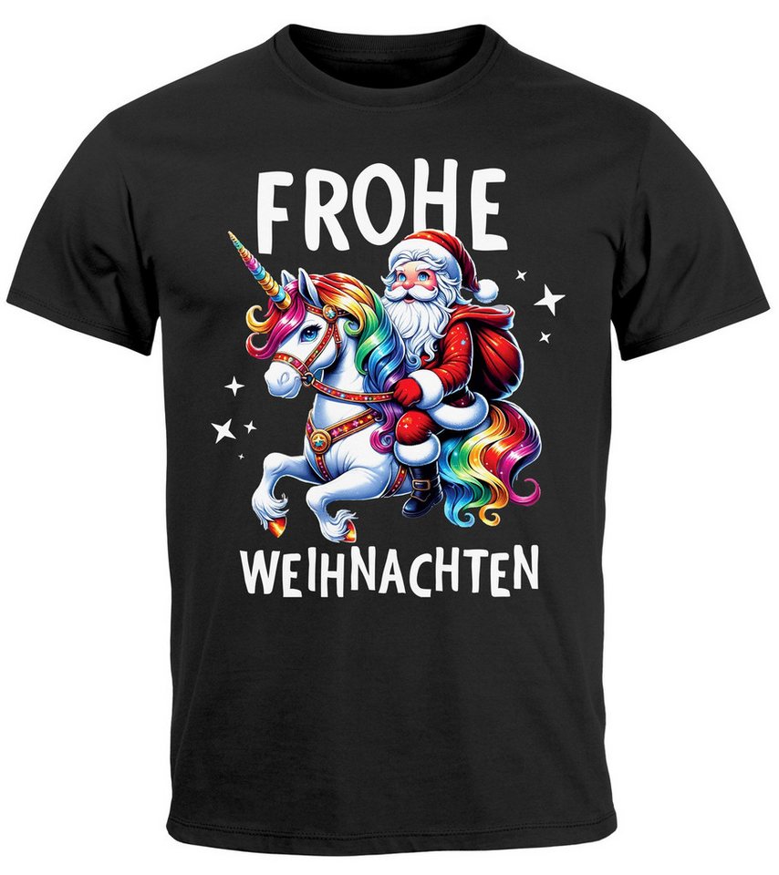 MoonWorks Print-Shirt Herren T-Shirt Frohe Weihnachten Lustig Weihnachtsshirt Dabbing mit Print von MoonWorks