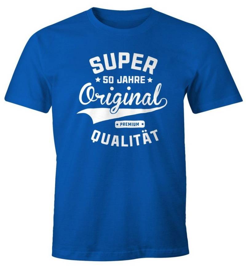 MoonWorks Print-Shirt Herren T-Shirt Geburtstag Geschenk Super Original Fun-Shirt mit Print von MoonWorks