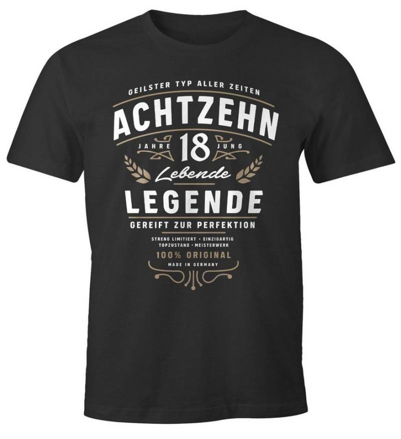 MoonWorks Print-Shirt Herren T-Shirt Geburtstag Geschenk für Männer Lebende Legende Alter MoonWorks® mit Print von MoonWorks