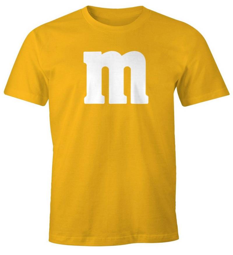 MoonWorks Print-Shirt Herren T-Shirt Gruppen-Kostüm M Aufdruck Kostüm Fasching Karneval mit Print von MoonWorks