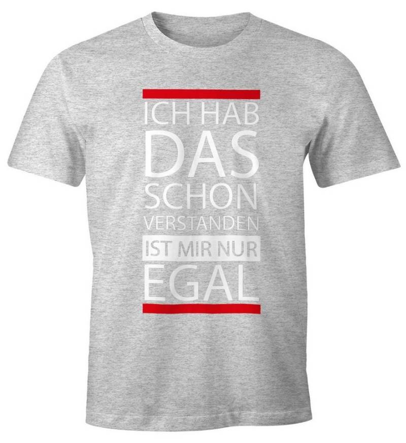 MoonWorks Print-Shirt Herren T-Shirt - Ich hab das schon verstanden, ist mir nur egal - mit Print von MoonWorks