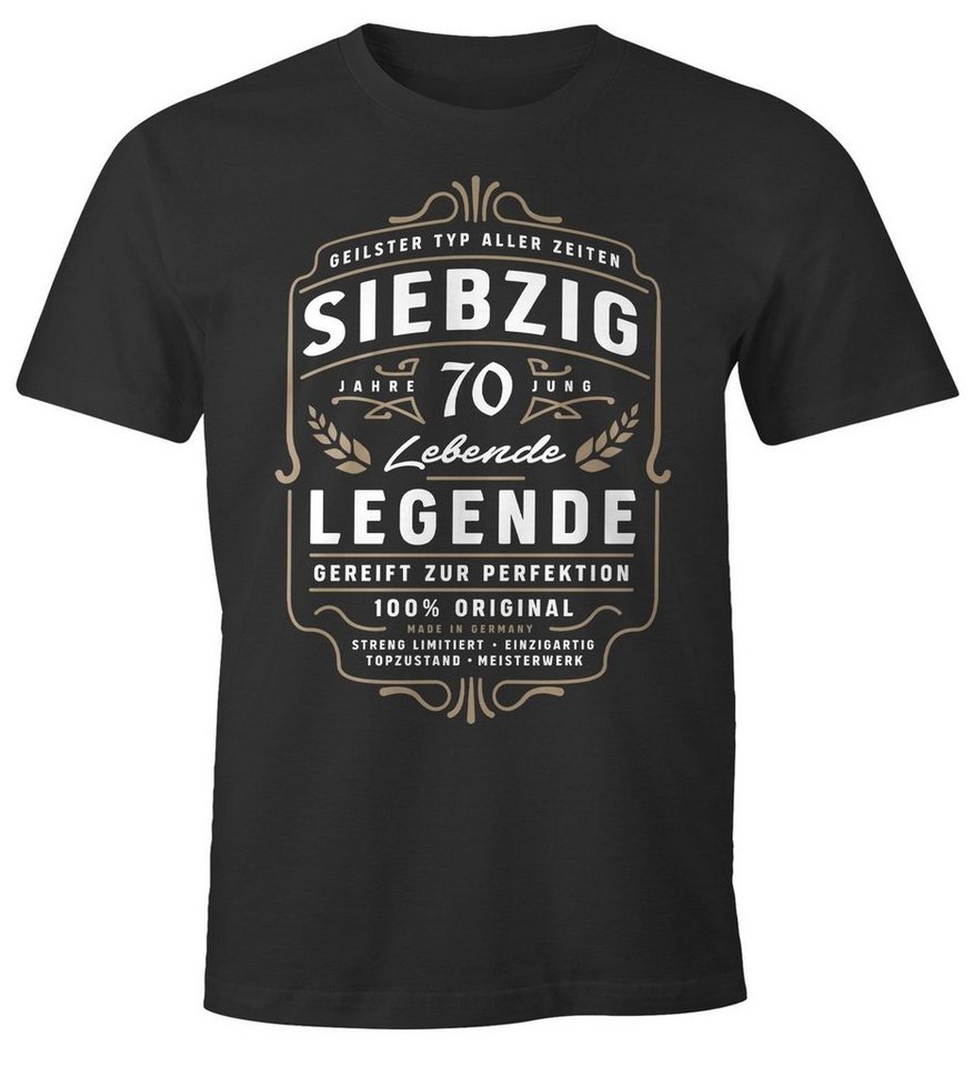 MoonWorks Print-Shirt Herren T-Shirt Lebende Legende Alter 18 - 90 Geburtstag Geschenk für Männer MoonWorks® mit Print von MoonWorks